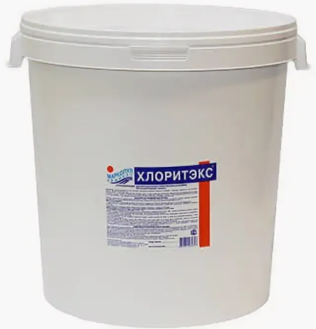 ХЛОРИТЭКС, 20кг ведро, табл.20гр, средство для текущей и ударной дезинфекции воды