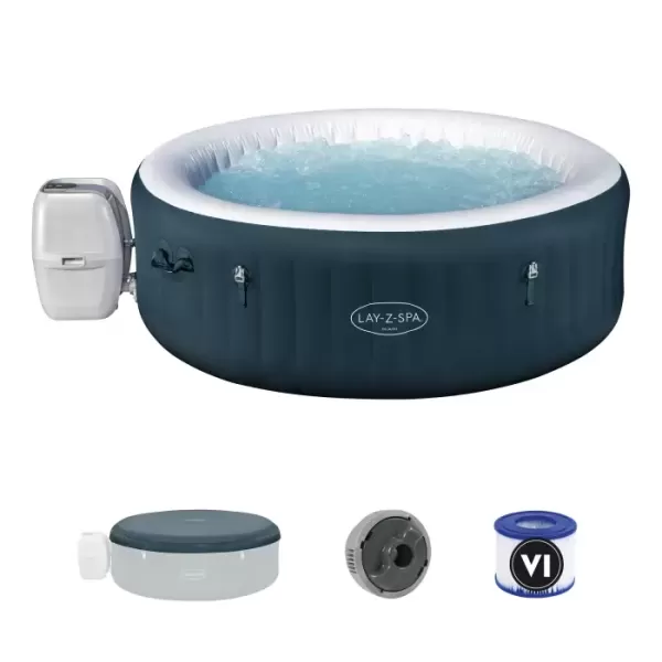 СПА-бассейн 196х66см "Miami EnergySense AirJet 6 Dark Blue" 908л, круглый, аэромассаж, Bestway 6001D BW
