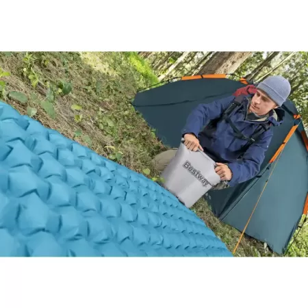 Надувной спальный коврик каремат "AlpineLite Insulated Regular Mummy" 183x51x7.5см, Bestway 69612 BW