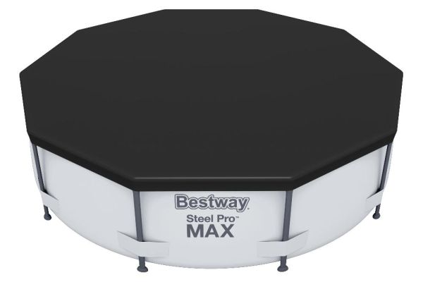 Тент для бассейнов каркасных и с надувным бортом Fast Set 305см (D305см), Bestway 58036 BW