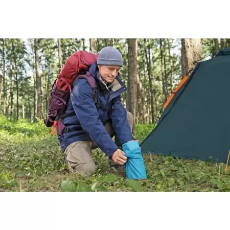 Надувной спальный коврик каремат "AlpineLite Insulated Regular Mummy" 183x51x7.5см, Bestway 69612 BW