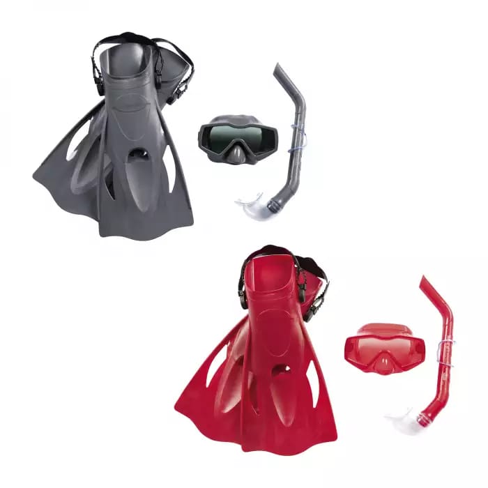 Комплект для плавания Essential Meridian (маска, трубка, ласты), два цвета, от 14 лет, Bestway 25031 BW