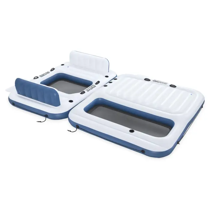 Надувной матрас-остров для плавания двойной 269х182х67см+268х234х30см 