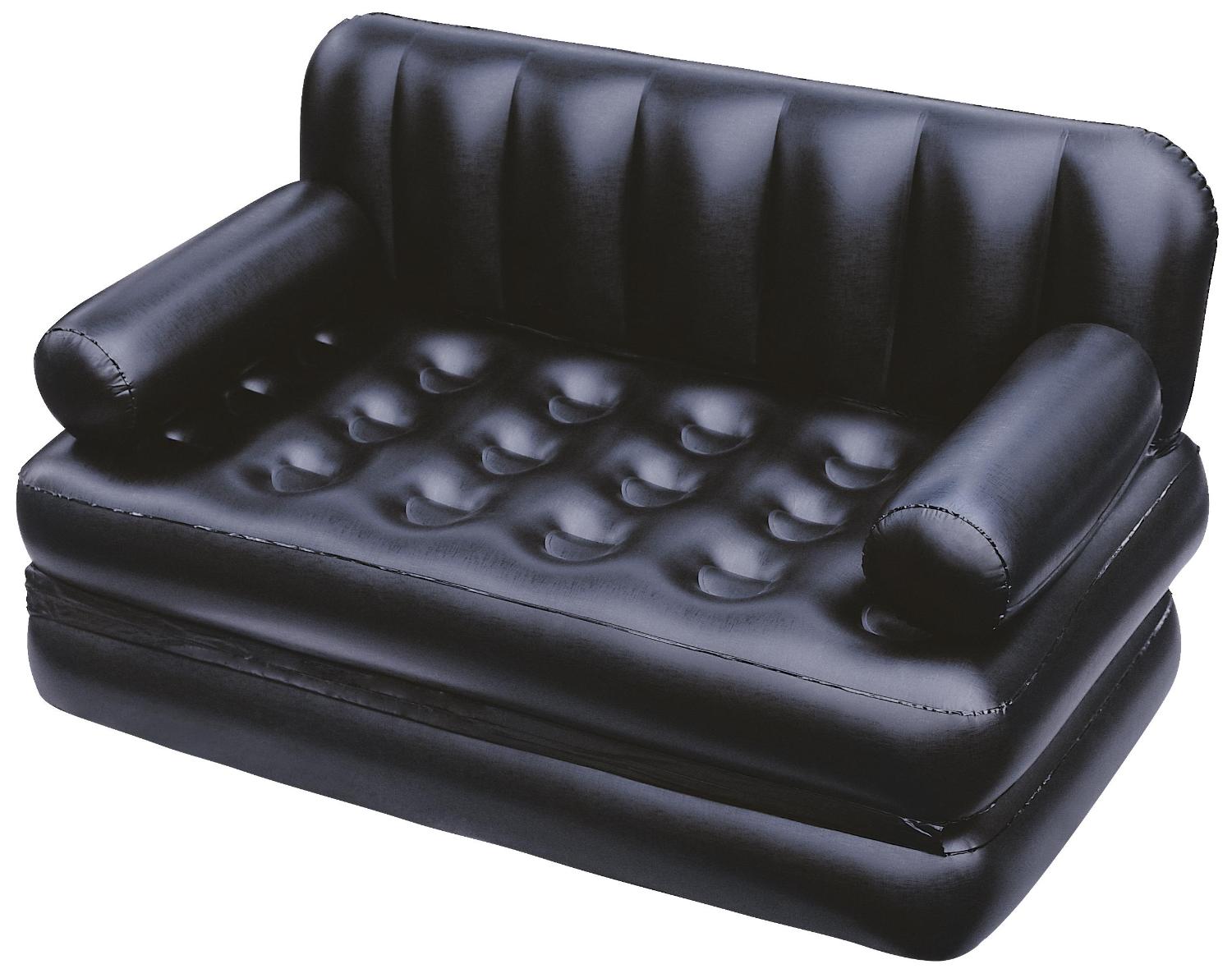 УЦЕНКА Надувной диван-трансформер Double 5-in-1 Multifunctional Couch 188х152х64 см (черный)без насоса, Bestway У75054 BW