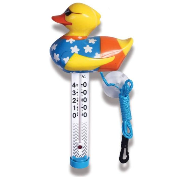 Термометр-игрушка "Утка - Праздник" для измерения температуры воды в бассейне (TM08CB/18), KOKIDO AQ22067