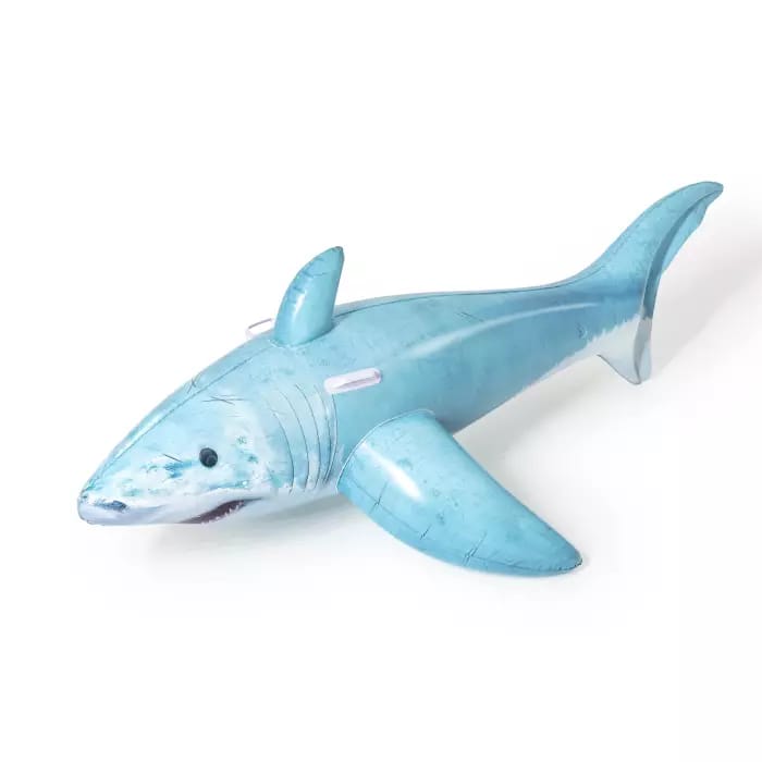 Надувная игрушка-наездник 183x102см "Реалистичная акула" с ручками, до 45кг, от 3 лет, Bestway 41405 BW