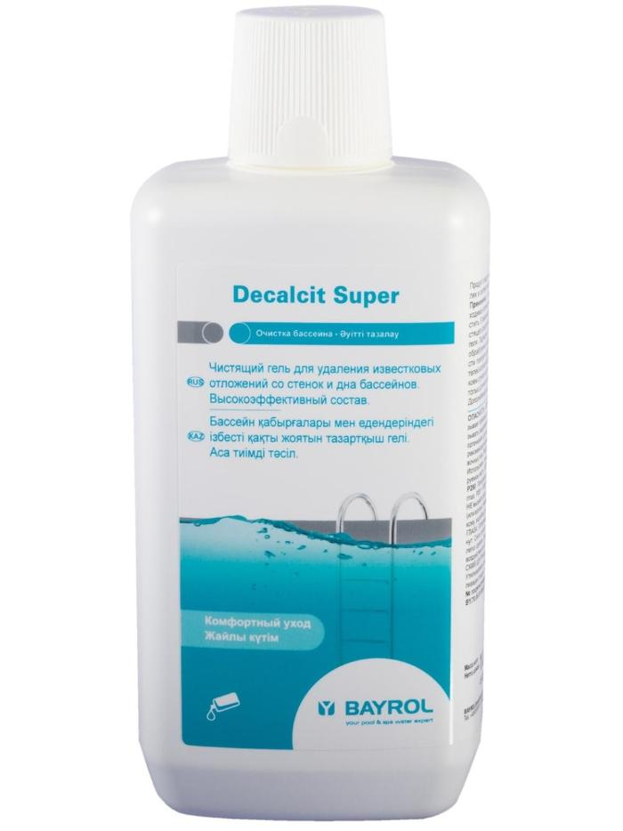 ДЕКАЛЬЦИТ СУПЕР (Decalcit Super), 1л бутылка, жидкость для очистки бассейна от известковых отложений, Bayrol 0083019
