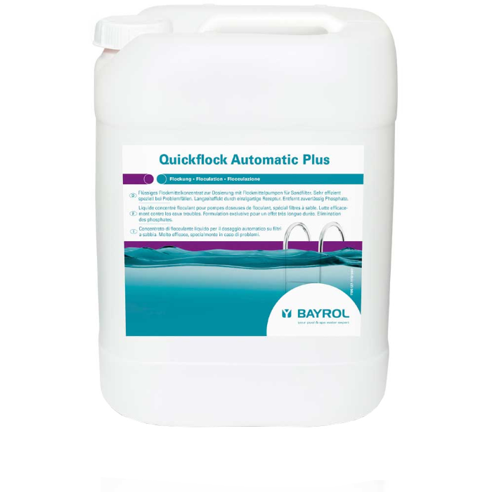 КУИКФЛОК (Quickflock), 20 л канистра, жидкость с лантаном для удаления мелких частиц грязи из воды, Bayrol 4595166