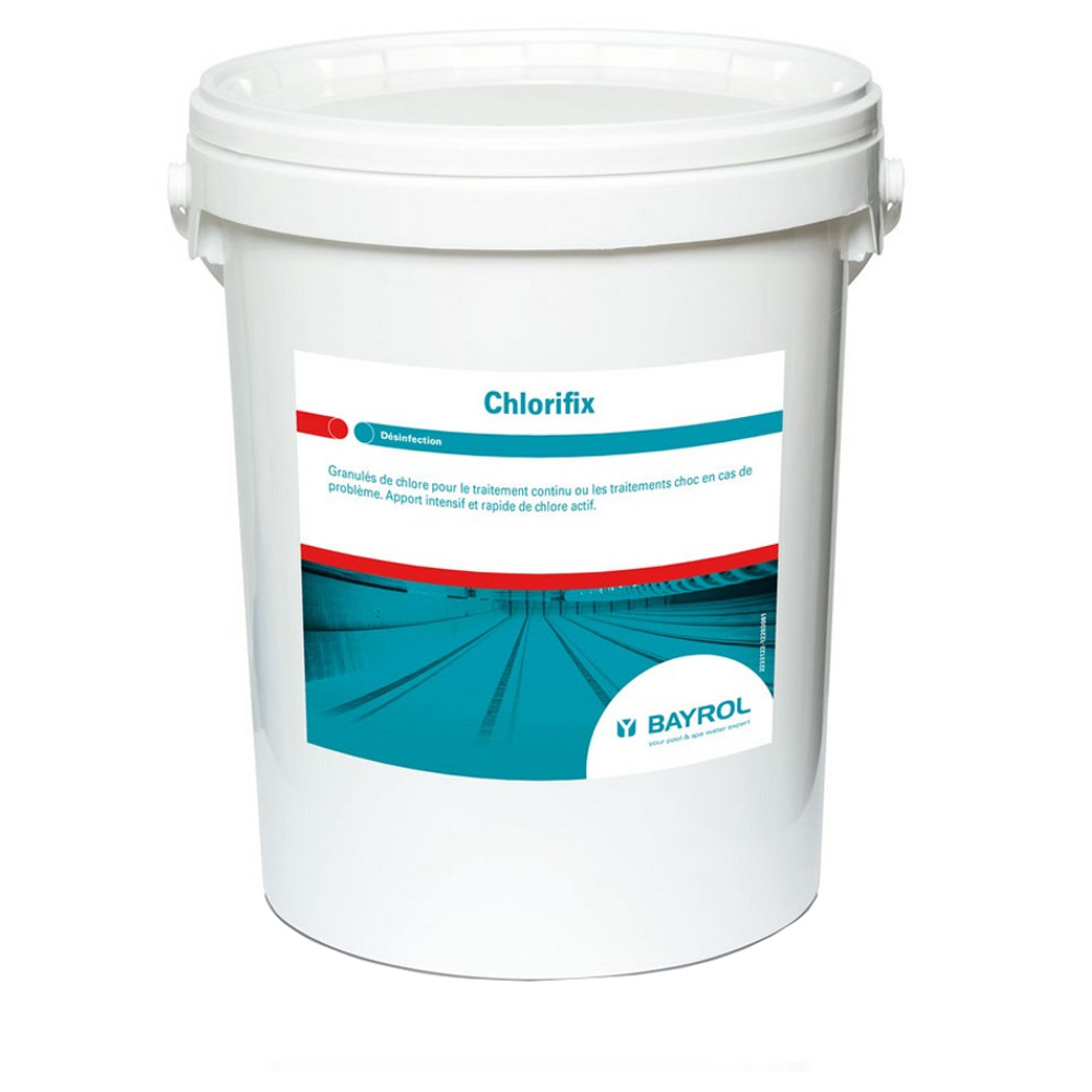 ХЛОРИФИКС (ChloriFix), 25 кг ведро, гранулы, быстрорастворимый хлор для ударной дезинфекции воды, Bayrol 4533135