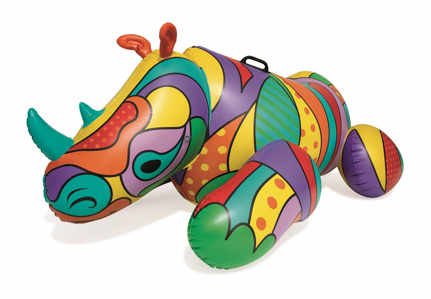 Надувная игрушка-наездник 201х102см "POP Носорог" с ручками, до 90кг, от 12 лет, Bestway 41116 BW