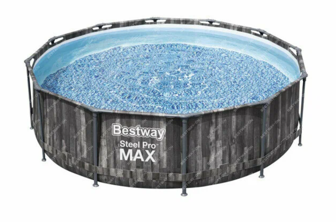 Каркасный бассейн Steel Pro Max 366х122см, 10250л, фильтр-насос, лестница