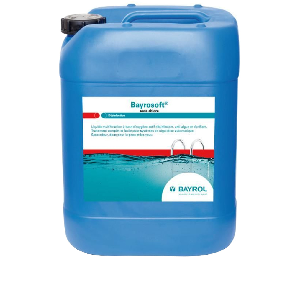 БАЙРОСОФТ (Bayrosoft), 22 л канистра, жидкость для дезинфекции воды на основе кислорода, Bayrol 4532246