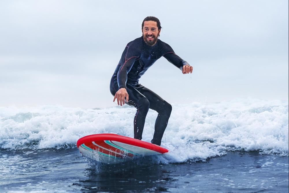 SURF-доска "Compact Surf 8" 243x57x7см, насос, лиш, киль, ремнабор, сумка, до 90кг, Bestway 65336 BW