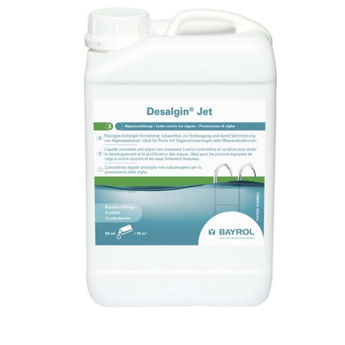ДЕЗАЛЬГИН Джет (Desalgin jet), 6 л канистра, непенящаяся жидкость для борьбы с водорослями, Bayrol 4541503