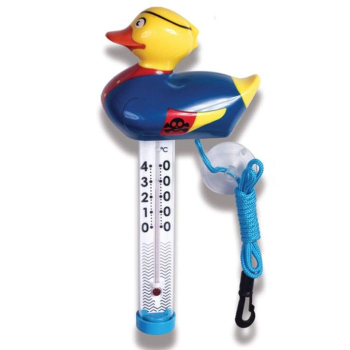 Термометр-игрушка "Утка - Пират" для измерения температуры воды в бассейне (TM08CB/18), KOKIDO AQ22070