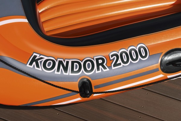 Надувная лодка "Kondor 2000" 196х114см, вёсла 62015, насос 62147, до 120кг, Bestway 61062 BW