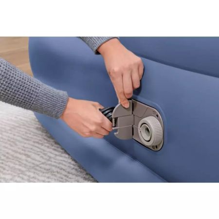 Надувная кровать 193х203х56см с подголовником, встр.насос 220В, до 300кг, Bestway 67692 BW