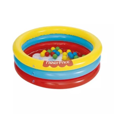 Детский надувной бассейн 91х25см "Fisher Price" с мячами (25шт), от 2 лет, Bestway 93501 BW