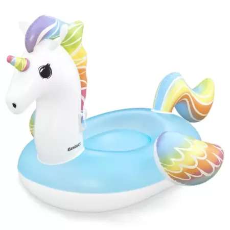 Надувной матрас-плот для плавания 224х164см "Единорог" с ручками, до 90кг, Bestway 41113 BW