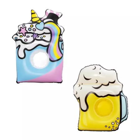 Надувной плавающий держатель для напитков "Лето" комплект из 3 шт, 2 вида, Bestway 34132 BW