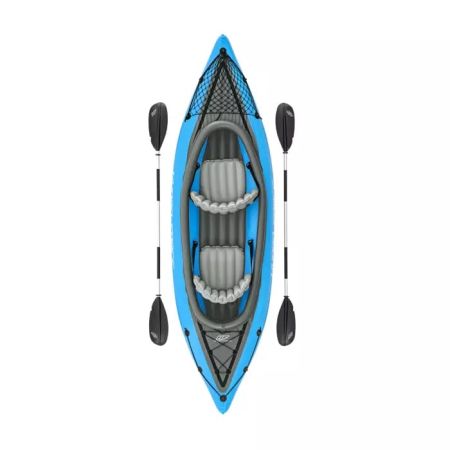 Надувной каяк "Cove Champion X2" 331х91см (331х88см), алюм.вёсло 230см, насос 62003, до 220кг, Bestway 65131 BW