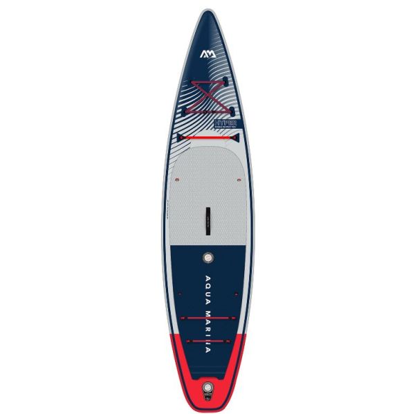 SUP-доска "Hyper 12'6" Navy" 381х81х15см, насос, лиш, киль, ремнабор, сумка, до 170кг, Aqua Marina BT-23HY02