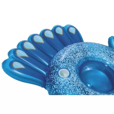 Надувной матрас-плот для плавания 198х164см "Павлин" с ручками, до 90кг, от 12 лет, Bestway 41101 BW