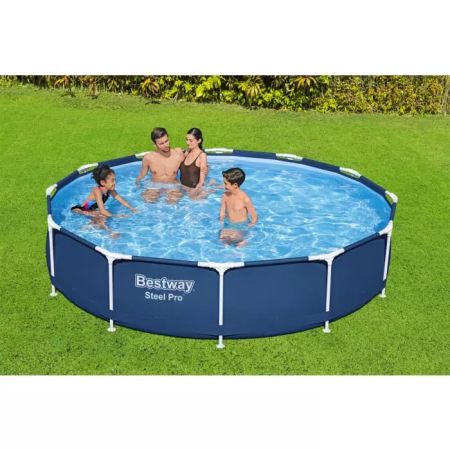 Каркасный бассейн Steel Pro 366х76см, 6473л, фил.-насос 1249л/ч, Bestway 56681 BW