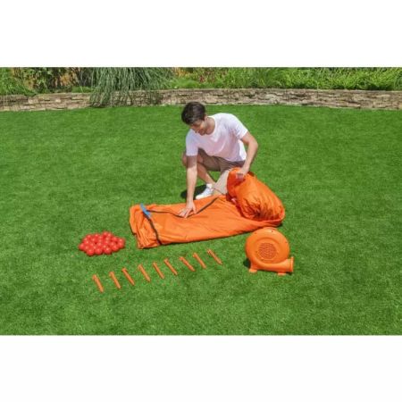 Игровой-центр 289х213х173см "Mega bouncer" с горкой и мячами, до 179 кг, от 3 лет, Bestway 53427 BW