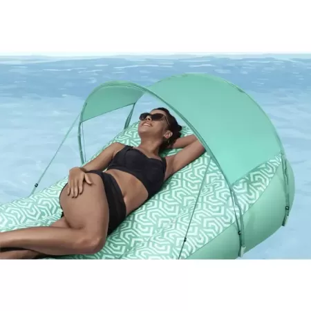 Надувной матрас-шезлонг для плавания 178x102 см с навесом, до 100кг, Bestway 43729 BW