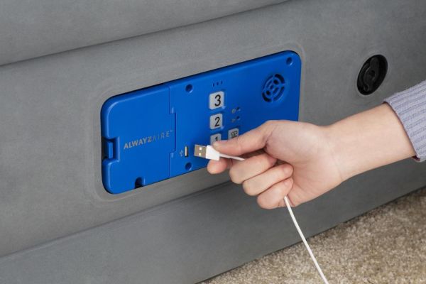 Надувная кровать 152х203х46см "AlwayzAire" встр.насос 220В с автоподкачкой, до 300кг, Bestway 67706 BW