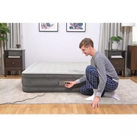 Надувная кровать 152х203х36см "Fortech Air" встр.насос 220В, до 300кг, Bestway 69133 BW