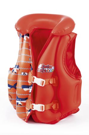 Жилет для плавания 51х46см с тканевой подкладкой, 18-30кг, 3-6 лет, 2 цвета, Bestway 32156 BW