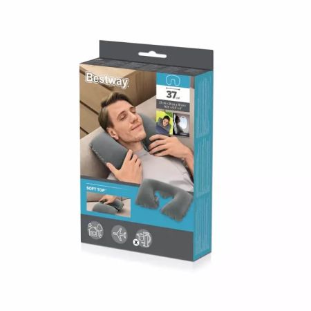 Надувная подушка для шеи 37х24х10см, 2 цвета, Bestway 67006 BW