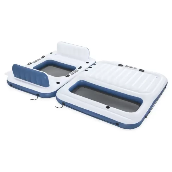 Надувной матрас-остров для плавания двойной 269х182х67см+268х234х30см 