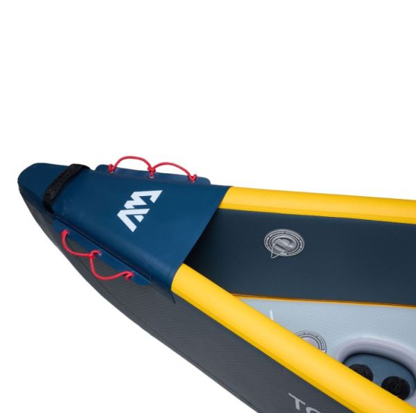 Надувная байдарка (каноэ) "Tomahawk AIR-C" 478x88см, насос, сиденье, киль, рюкзак, до 260кг, Aqua Marina AIR-C