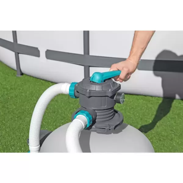 Песочный фильтр-насос 11355л/ч, резервуар для песка 36кг, фракция 0.45-0.85мм, Bestway 58486 BW