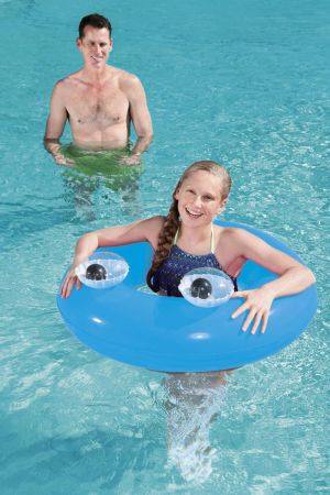 Надувной круг 91см "Глазастики" от 10 лет, 3 цвета, Bestway 36119 BW