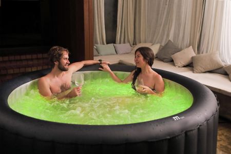 СПА-бассейн 204х70см "Aurora" 930л, круглый, аэромассаж, led-подсветка, MSpa U-AU062