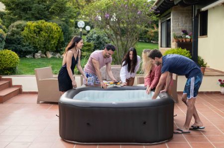 СПА-бассейн 185х185х68см "Vito" 930л, квадратный, аэромассаж, MSpa U-VT062