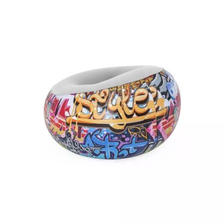 Надувное кресло 112x112x66см "Inflate-A-Chair Graffiti", Bestway 75075 BW