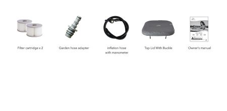СПА-бассейн 185х185х68см "Orbit" 930л, квадратный, аэромассаж, MSpa LS062-NA