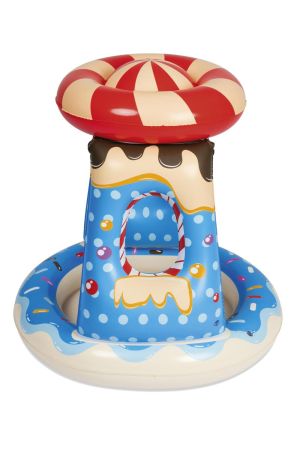 Детский надувной бассейн 91х91х89см "Конфетка" с навесом, 26л, от 2 лет, Bestway 52270 BW