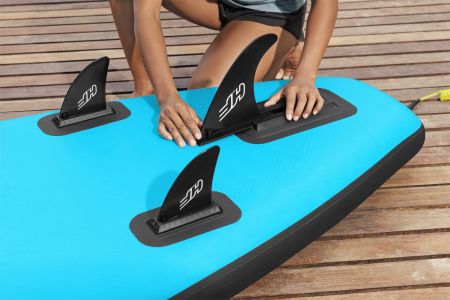 SUP-доска "Aqua Escape " 350x86x15см , насос, весло, рюкзак, лиш, сиденье, 3 плавника, упор для ног,, Bestway 65393 BW