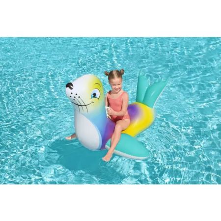 Надувная игрушка-наездник 157х114см "Тюлень" с ручками, до 45кг, от 3 лет, Bestway 41479 BW