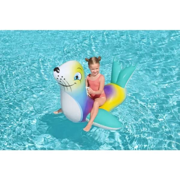 Надувная игрушка-наездник 157х114см "Тюлень" с ручками, до 45кг, от 3 лет, Bestway 41479 BW
