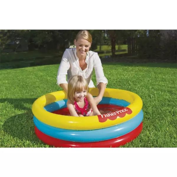 Детский надувной бассейн 91х25см "Fisher Price" с мячами (25шт), от 2 лет, Bestway 93501 BW
