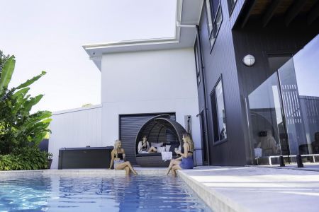 СПА-бассейн 160х160х65см "Oslo Saphire" 850л, квадр.,  гидромассаж, аэромассаж.(4 коробки A.B.C.D), MSpa F-SA063W