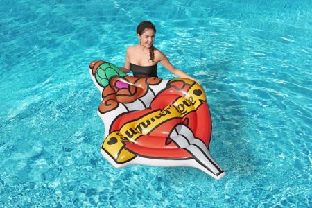 Надувной матрас для плавания 198х137см "В лето с любовью" до 90кг, Bestway 43265 BW