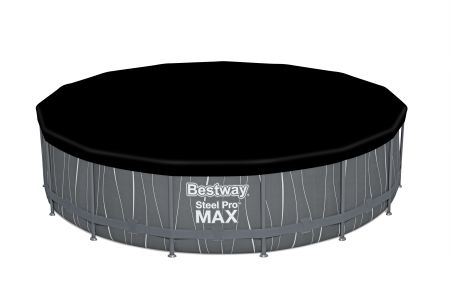 Каркасный бассейн Steel Pro Max 457x107 см, 14970 л, фил.-нас. 3028 л\ч, лестн, тент, подсветка, Bestway 561GD BW